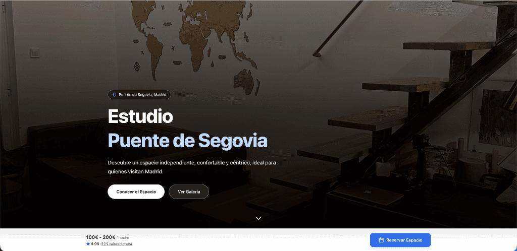 Sala The Project: Plataforma de reservas a medida con sincronización en tiempo real con Google Calendar